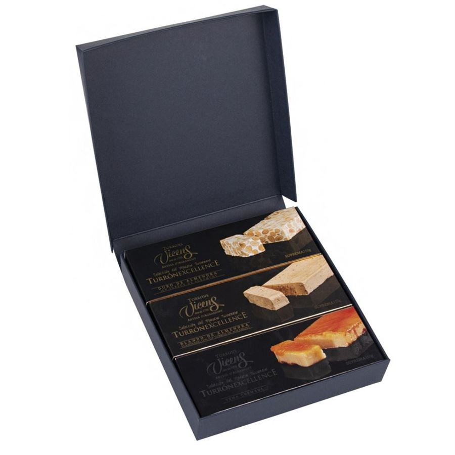 Estuche de 3 Turrones Clásicos, Torrons Vicens, 450 g
