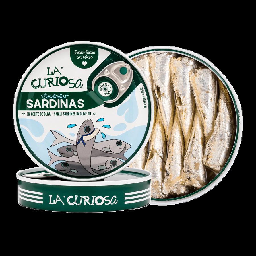 Sardinilla 10/14 unidades en aceite de oliva, La Curiosa
