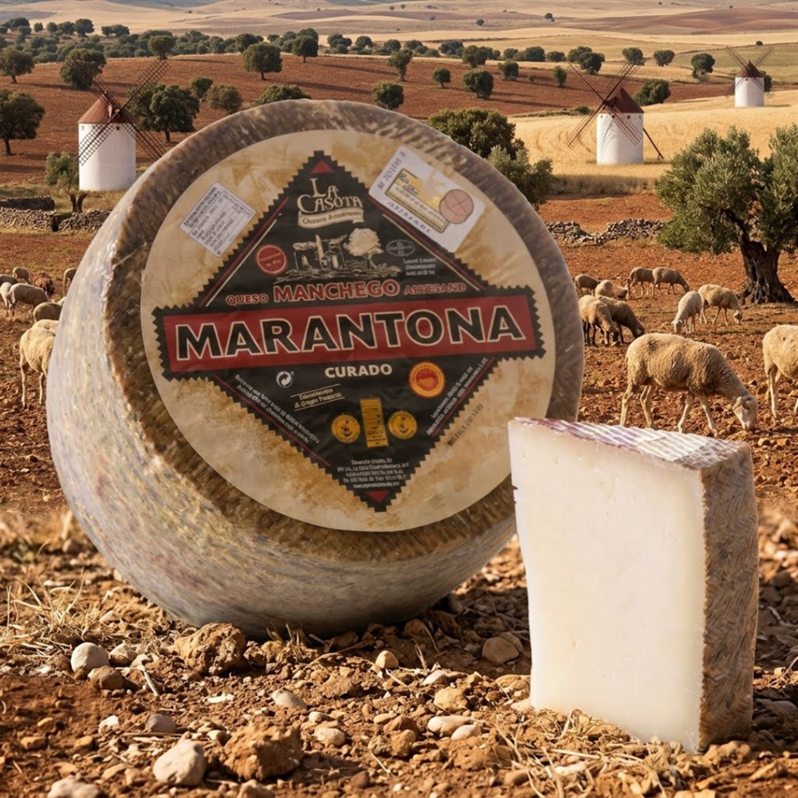 Queso manchego Marantona curado, La Casota
