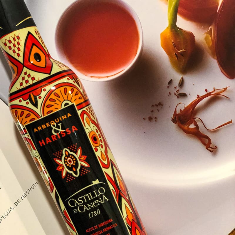 Aceite Oliva Virgen Extra Arbequina con Harissa, Castillo de Canena