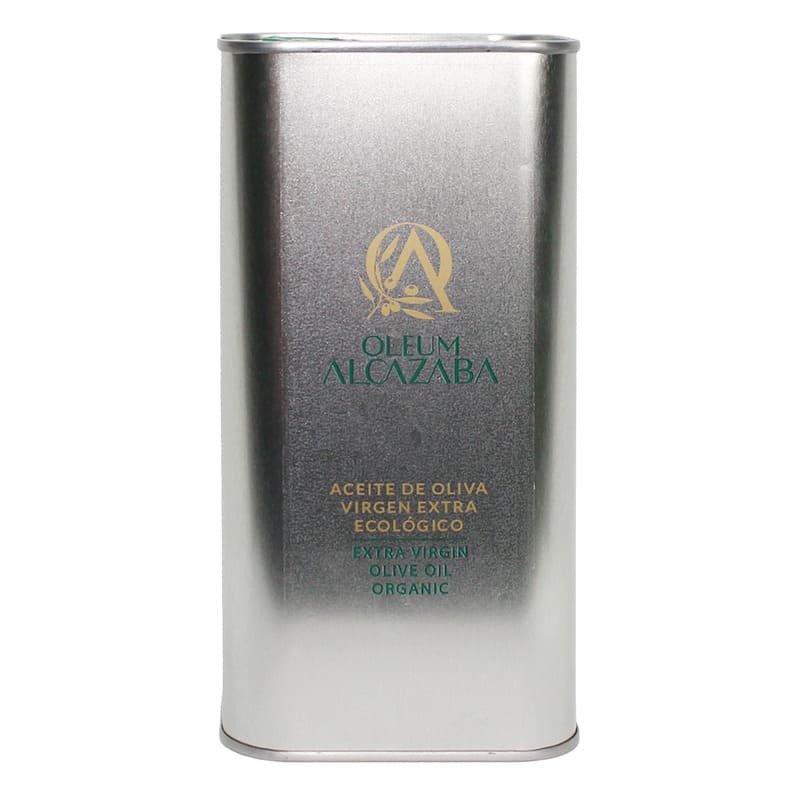 Aceite de Oliva Virgen Extra Picual ecológico en lata, Oleum Alcazaba