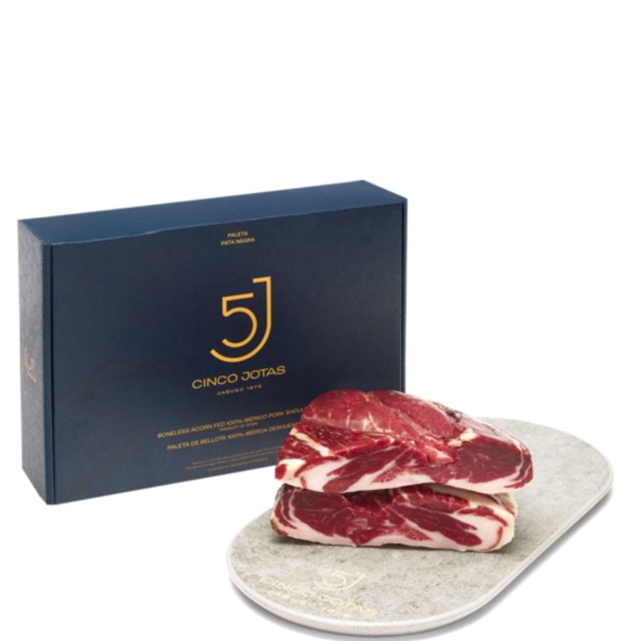 Paleta 100% ibérico de Bellota deshuesada, Cinco Jotas
