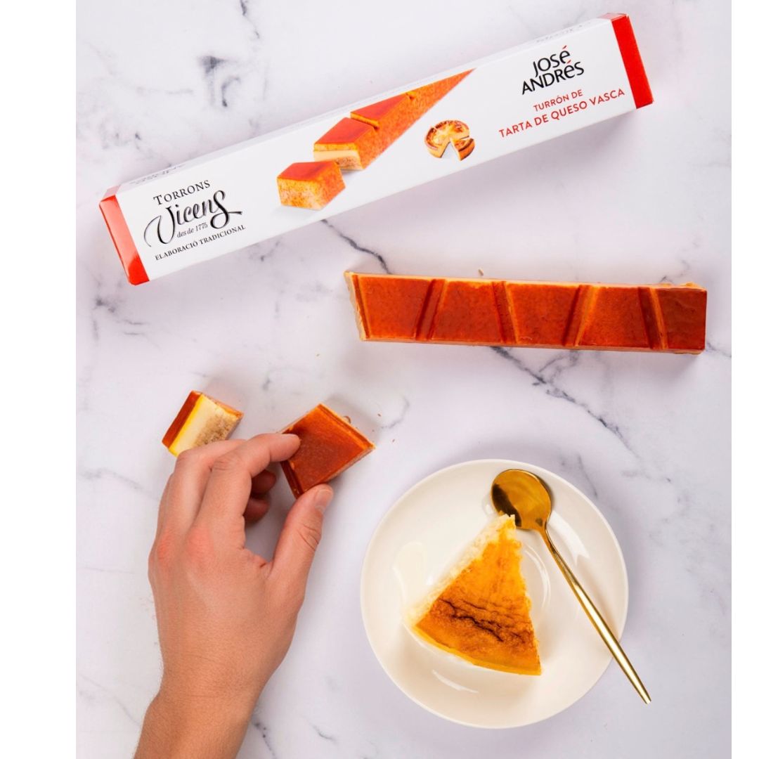 Turrón de Tarta de Queso Vasca by José Andrés, Torrons Vicens, 200 g
