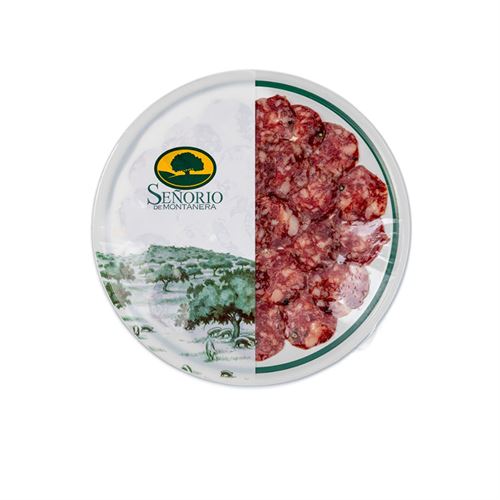 100% Acorn-Fed Iberian Salchichón, Sliced, Señorío de Montanera