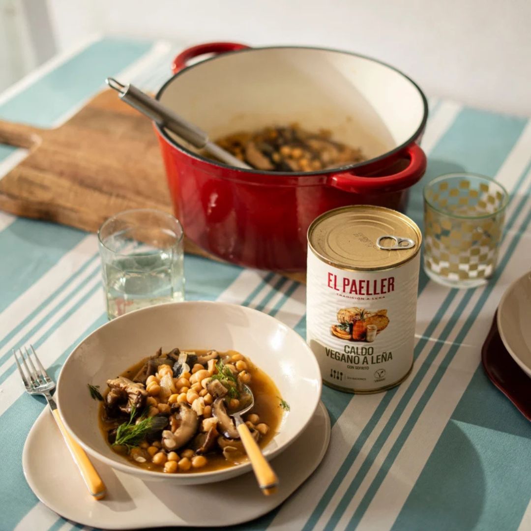 Caldo de vegano a leña, El Paeller