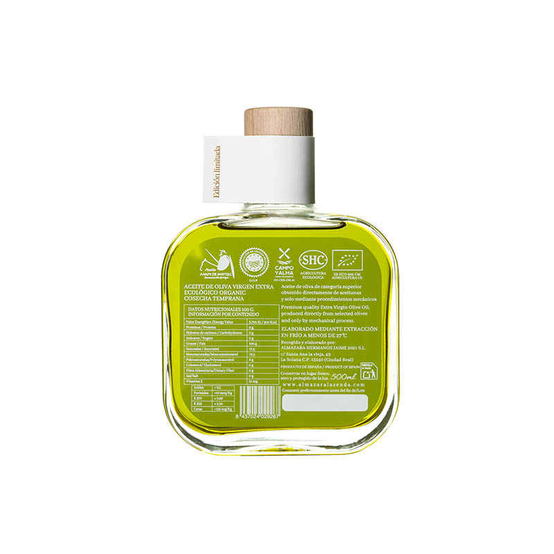 Aceite de Oliva Virgen Extra Cosecha Temprana ecológico, Edición Limitada,  Oro La Senda