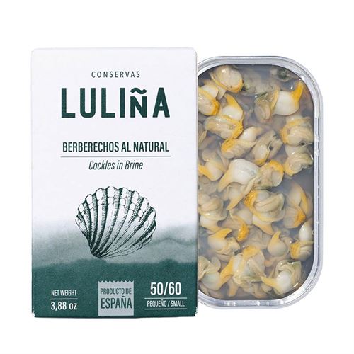 Berberechos al natural 50-60 piezas, La Luliña