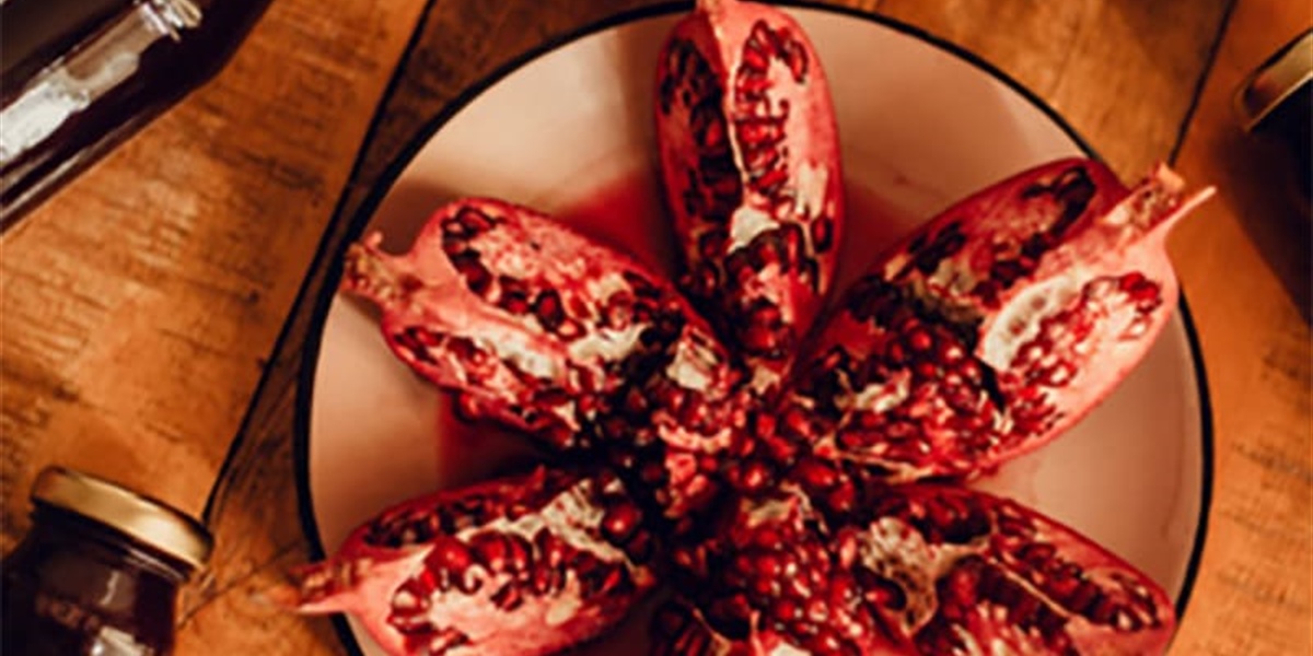 Pomegranate juice, nature's best-kept secret.