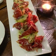 Apéritif d'automne : artichauts au jambon ibérique