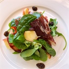 Light, upscale cuisine, no fuss.