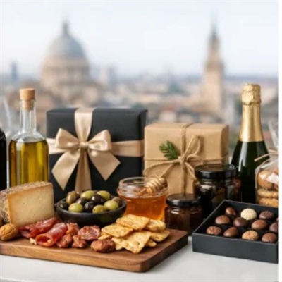 Gourmet gifts for European companies.