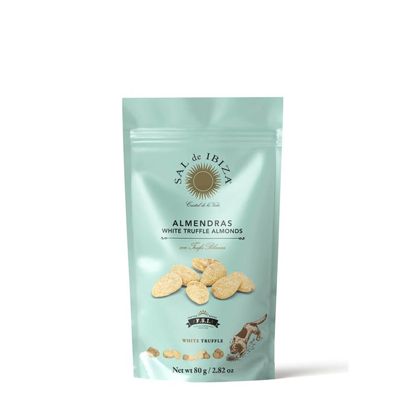 Almendras con pétalos de flores, Sal de Ibiza