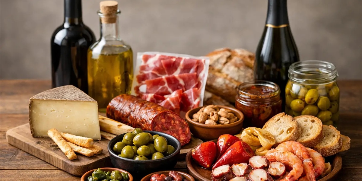 Ejemplo de cesta gourmet española ideal