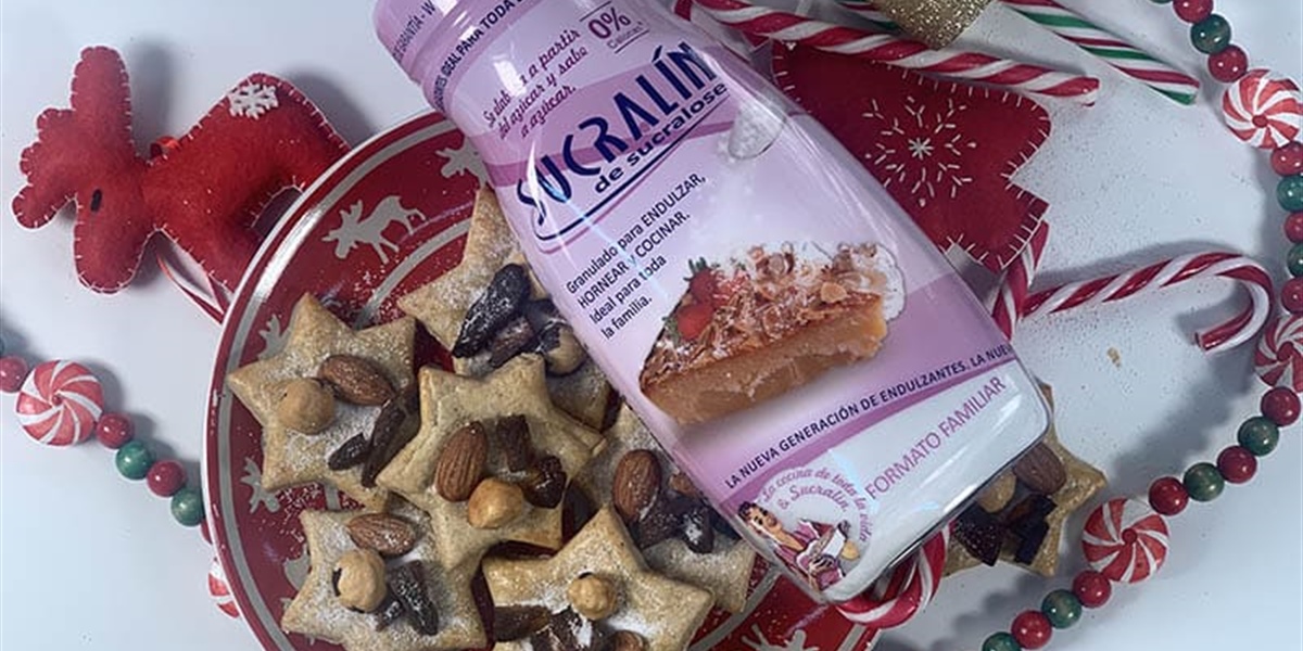 Christmas cookies made with Sucralín by Adriana Gutiérrez