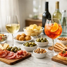 Guía de maridaje para aperitivo en casa