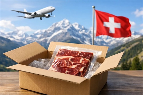 Envío de jamón ibérico a Suiza sin errores