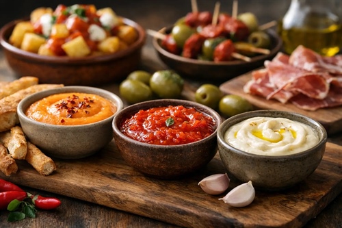 Salsas españolas para tapas que sí marcan la mesa