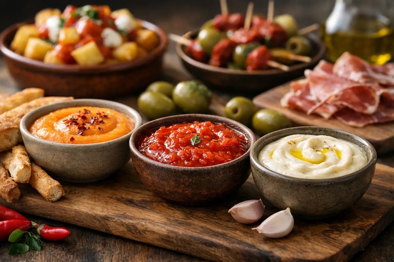 Salsas españolas para tapas que sí marcan la mesa