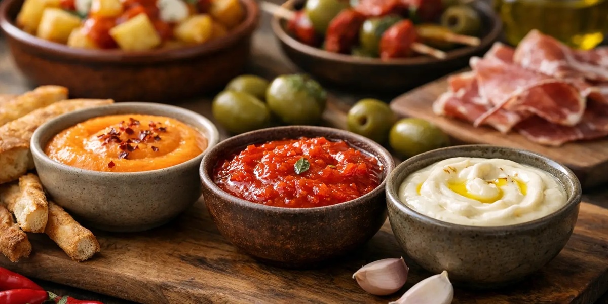 Salsas españolas para tapas que sí marcan la mesa