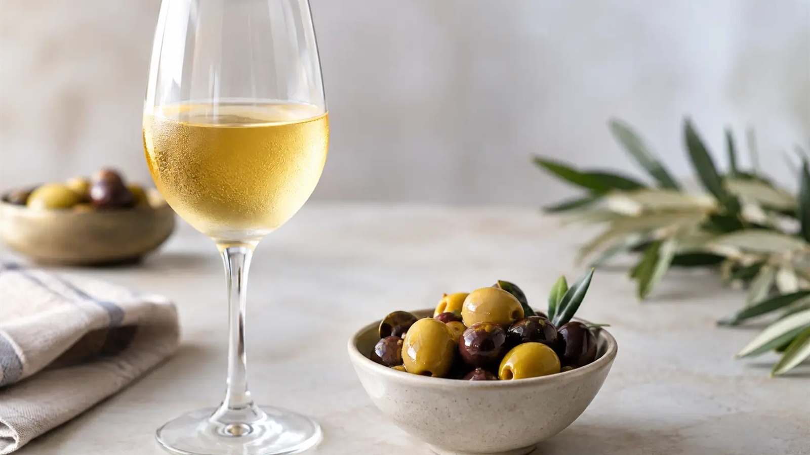 Cómo maridar manzanilla con aceitunas gourmet