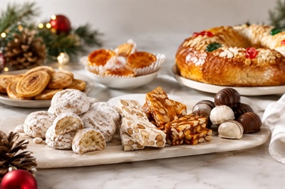 Guía de dulces navideños españoles premium