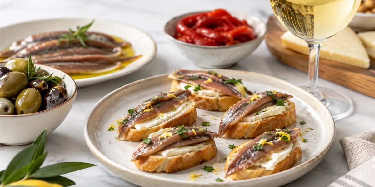 12 ejemplos de maridaje de anchoas gourmet