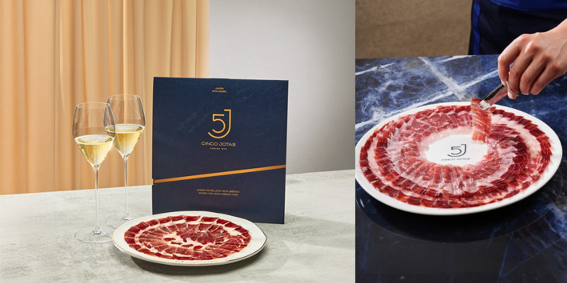 Jamón 100% ibérico de bellota loncheado 80gr, Cinco Jotas
