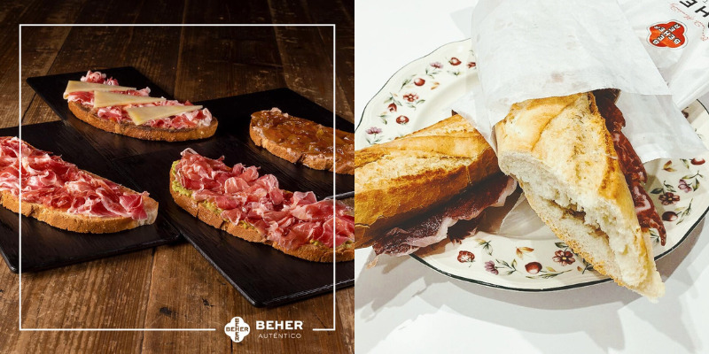 100% Iberian Acorn-Fed Ham Gold Pata Negra hand-sliced, BEHER
