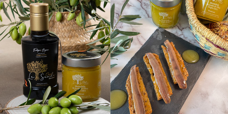 Premium Organic Extra Virgin Olive Oil Jam, Oro La Senda